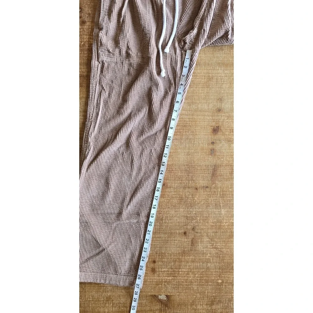 Aerie‎ corduroy drawstring pants in tan women's size small free shipping